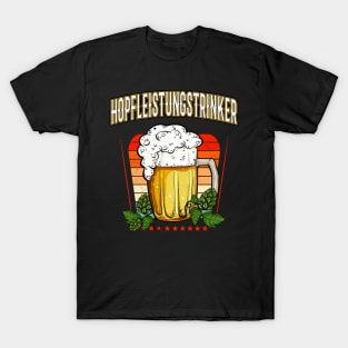 Hopfleistungstrinker Bier Hopfen Spaß Fun Party T-Shirt